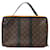 Pochette Keepall Monogram Louis Vuitton Marrone Nero - vista 2