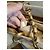 Wallet On Chain Borsa Shopping Tote Chanel GST Beige in Pelle - vista 12