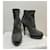 Yves Saint Laurent Botas de camurça preto e cinza suave YSL  - vista 9