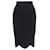 Alexander McQueen black knit pencil skirt Viscose Cellulose fibre  ref.2082253
