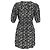 Vestido mini de crepé estampado Ganni en viscosa verde - vista 3