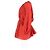 Autre Marque Abito Mini Gathered Matteau in Cotone Organico Rosso e Seta - vista 6