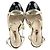 Pumps slingback a punta rotonda Rupert Sanderson in pelle nera e dorata Nero - vista 3