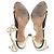 Pumps slingback a punta rotonda Rupert Sanderson in pelle nera e dorata Nero - vista 6