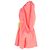 Vestido mini plisado fruncido Zimmermann Nina en algodón coral - vista 2