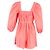 Vestido mini plisado fruncido Zimmermann Nina en algodón coral - vista 3