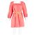 Vestido mini plisado fruncido Zimmermann Nina en algodón coral - vista 4