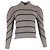 Ba&Sh Gestreifter Pullover Ba & Sh Yonoh aus grauer Wolle