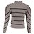 Ba&Sh Gestreifter Pullover Ba & Sh Yonoh aus grauer Wolle - Ansicht 3