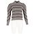 Ba&Sh Gestreifter Pullover Ba & Sh Yonoh aus grauer Wolle - Ansicht 4