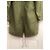Parka de algodón Mr & Mrs Italy verde con borde de piel de mapache rosa - vista 8