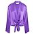 Top Maison Michel de seda charmeuse morado anudado Púrpura