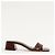 By Far Mule in pelle Courtney Cioccolato - vista 2