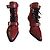 Botines Chloé de piel rojo oscuro Burdeos