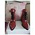 Botines Chloé de piel rojo oscuro Burdeos - vista 2