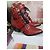 Botines Chloé de piel rojo oscuro Burdeos - vista 3