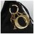 Christian Dior Zaino Lady Dior in nylon nero e oro Auth 113919 D'oro - vista 11