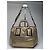 Chloé Vintage Chloe 2-Wege Leder Tasche golden - Ansicht 9