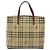 Borsa Tote Burberry Nova Check in pelle PVC beige Auth 113447 - vista 13