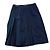 Falda de lana plisada azul marino Céline