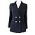 Chanel Neue Ikonische La Pausa Shimmer Tweed Jacke 36 FR Marineblau