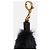 Charm per borsa Burberry in shearling nero e oro Gold hardware - vista 4