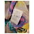 Top Msgm in seta multicolore con maniche a campana - vista 10