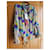 Top Msgm in seta multicolore con maniche a campana - vista 8