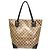 Borsa tote Gucci GG Crystal Beige Marrone scuro
