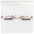 Hermès Boucles d'oreilles Hermes en bleu clair et or rose Doré  - vue 5