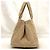 Borsa tote in canapa beige Prada - vista 3