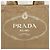 Borsa tote in canapa beige Prada - vista 8