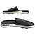 Hermès SAPATOS HERMES SANDÁLIAS REFLEX H181354ZH MULES 46 EM COURO Preto - vista 2