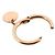 NUOVO ORECCHINO MONO VANRYCKE MINI CREOLE MARRAKECH IN ORO ROSA D'oro - vista 3
