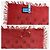 Sciarpa Gucci rossa in seta e cotone con motivo skull GG Rosso - vista 10