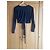 Top envolvente Dolman Norma Kamali azul oscuro - vista 4
