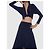Top envolvente Dolman Norma Kamali azul oscuro - vista 5