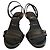 Sandali Christian Louboutin Epic in vernice nera Nero