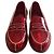 Mocassini Christian Louboutin in vernice rossa Rosso