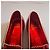 Mocassini Christian Louboutin in vernice rossa Rosso - vista 3