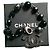 Bracciale in metallo con perle con logo iconico CC in argento Chanel Nero