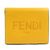 Fendi Bi-Fold Geldbörse aus gelbem Leder