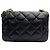Sac à rabat matelassé Chanel petit modèle Noir - vue 2