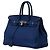 Hermès Birkin 35 in pelle Togo blu con hardware in palladio