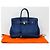 Hermès Birkin 35 in pelle Togo blu con hardware in palladio - vista 10