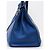 Hermès Birkin 35 in pelle Togo blu con hardware in palladio - vista 6