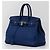 Hermès Birkin 35 in pelle Togo blu con hardware in palladio - vista 7