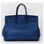 Hermès Birkin 35 in pelle Togo blu con hardware in palladio - vista 9