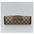 GUCCI GG Supreme Web Sherry Line Clutch Bag PVC Beige Rosso 89 01 032 Auth th5635 - vista 6