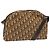 Borsa a spalla in tela Trotter Christian Dior marrone oro Auth yk17509 D'oro